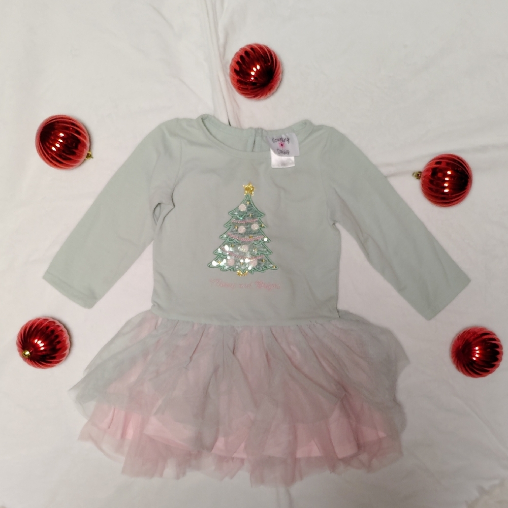 2T CHRISTMAS DRESS WITH SEQUENCES